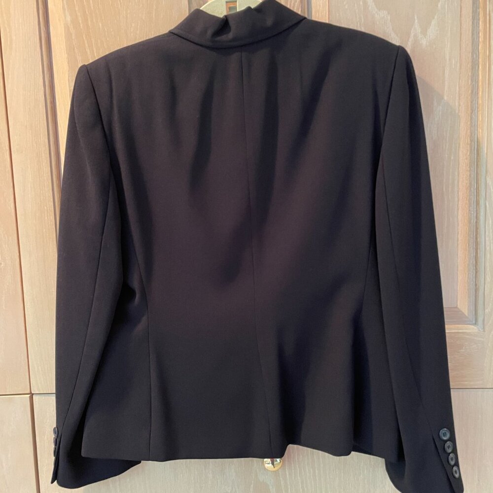 Ralph Lauren Black Jewel-Neck Suite/Blazer Jacket - Picture 2 of 2
